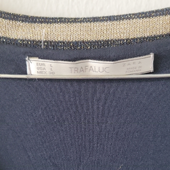 Striped Black and Gold Dress - Picture 2 of 4